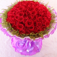 99朵红玫瑰鲜花速递上海重庆北京成都杭州鲜花店