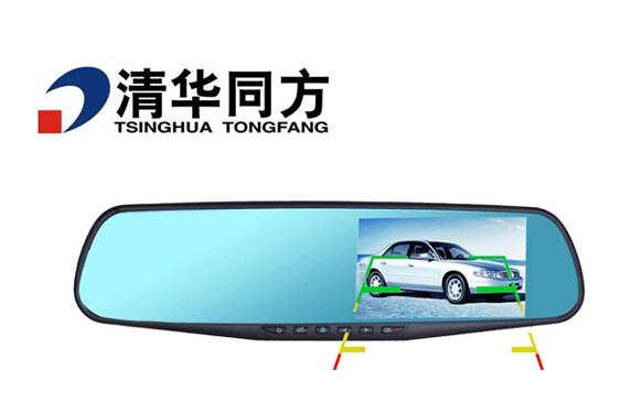供应清华同方TF-A20车载行车记录仪4.3寸后视镜云南最好用的批发品牌代理