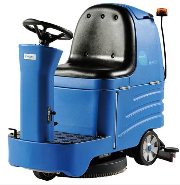供应容恩R-XBEN小型驾驶洗地机，大面积清洗驾驶室洗地车