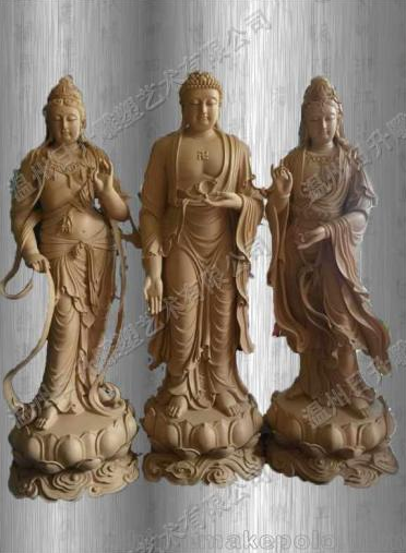 三圣佛像 西方树