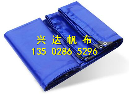 供应蓝色防雨布各种颜色的防水帆布高度防水质量可靠蓝色防雨布兴达帆布厂销售各种防