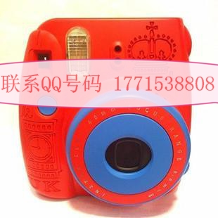 供应富士拍立得相机mini8泰国香港一次成像相机 雕刻红色