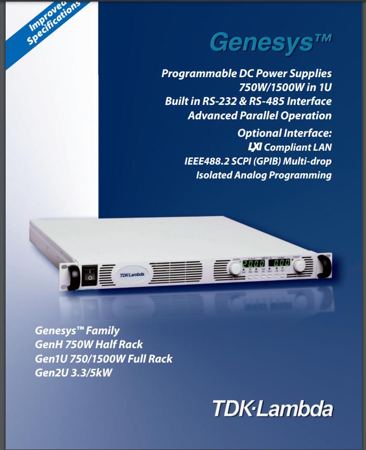TDK-Lambda Genesys系列可编程电源GEN20-76 GEN20-250-3P400