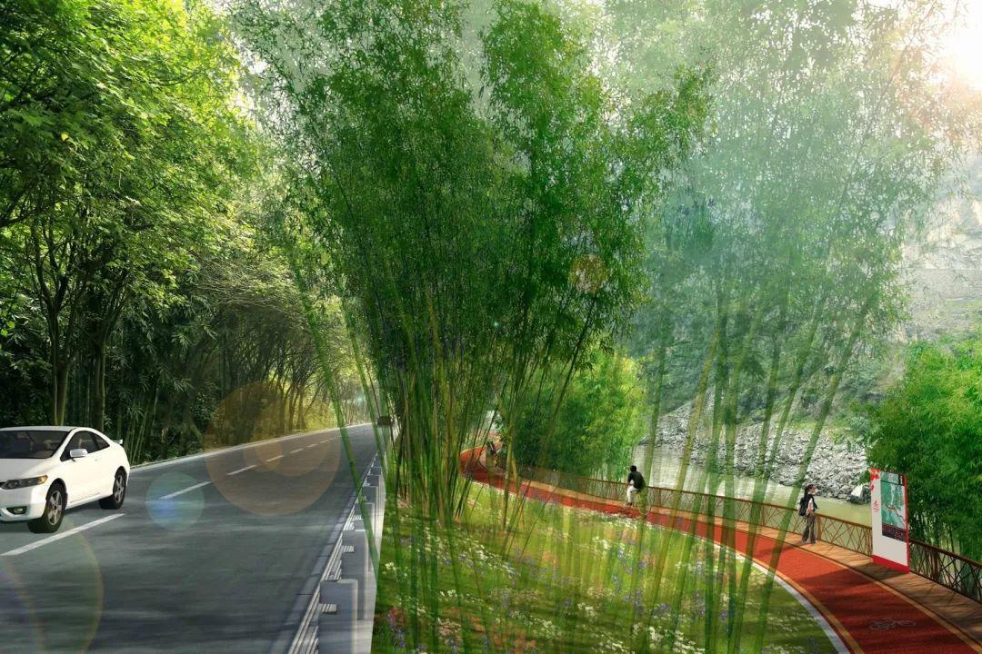 提供道路景观规划效果图绿化施工图设计