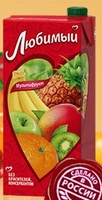 喜爱果汁 苹果/梨/香蕉/猕猴桃 0.95升 12盒/件