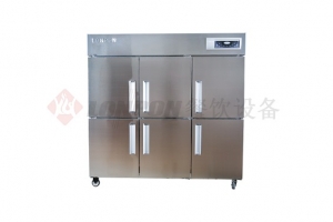 江苏南京商用冰柜系列：六门双机双温柜