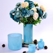 欧美简约创意天蓝色花瓶