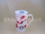 山东淄博日用陶瓷厂家生产创意喇叭口陶瓷杯