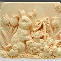 手工皂模小白兔