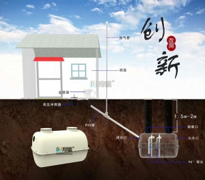 河北衡水农村庭院厕所2立方设计实景图（图片价格品牌厂家）港骐