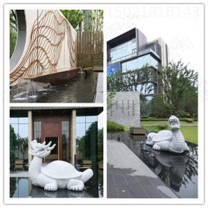 温州大型楼盘 天然石材龙龟雕塑 动物景观摆件