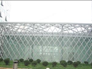 北京通州彩钢钢结构工程-福鑫腾达彩钢钢构钢结构商场入口