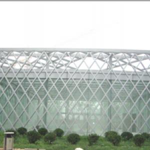 北京通州彩钢钢结构工程-福鑫腾达彩钢钢构钢结构商场入口
