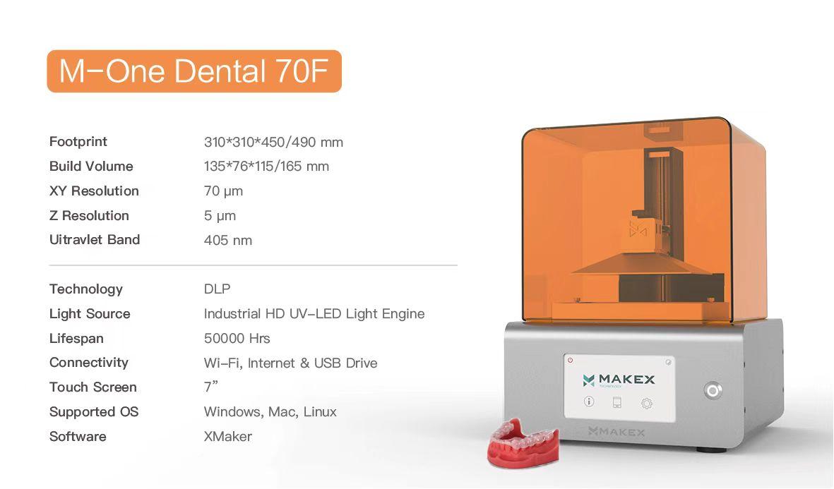高精度DLP义齿原型制作3D打印机M-Dental D140