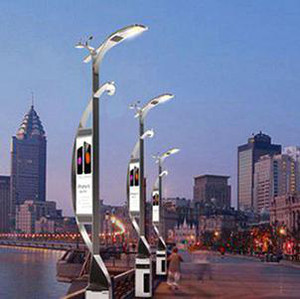 洪海5G基站路灯杆新款LED路灯LED路灯广告牌广告