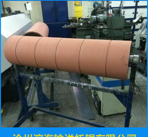 河北沧州定做加工输送带托辊滚筒硅胶滚筒天然橡胶滚筒