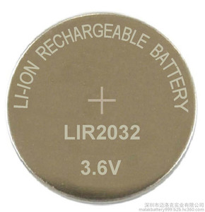 LIR2032迈洛克3.6V扣式锂离子电池LIR系列