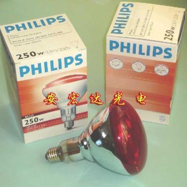 广东深圳飞利浦PHILIPS红外线灯泡 IR250CH R125 加热灯泡  实验室用烤灯