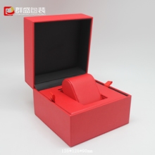 礼品公司受欢迎的精品  红色手表收纳包装盒 环保便捷 可做柜台上的藏宝盒