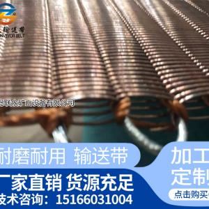 山东青岛厂家全新设计生产轻型传送带 金属网芯输送带 耐高温橡胶带