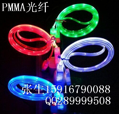 厂家直供塑料光纤、PMMA光纤，PMMA导光条