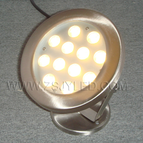 供应支架式LED水底灯 带孔片6W、9W、12W水下灯