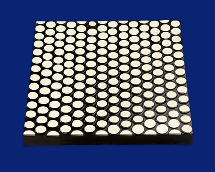 氧化铝陶瓷橡胶复合衬板 三合一二合一陶瓷衬板抗冲击