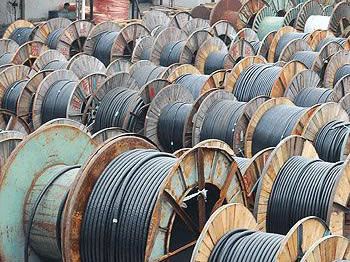 工程废弃电缆回收  橡胶电缆回收 东莞天津电缆回收厂家