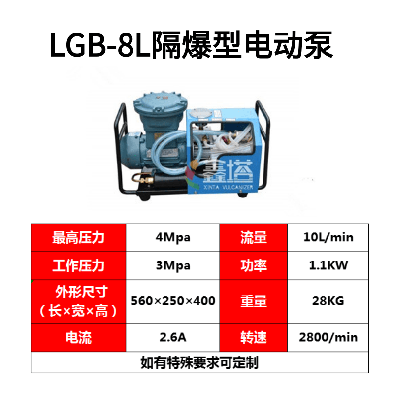 3500/台 隔爆电动水压泵 LGB -8L 现货 供应