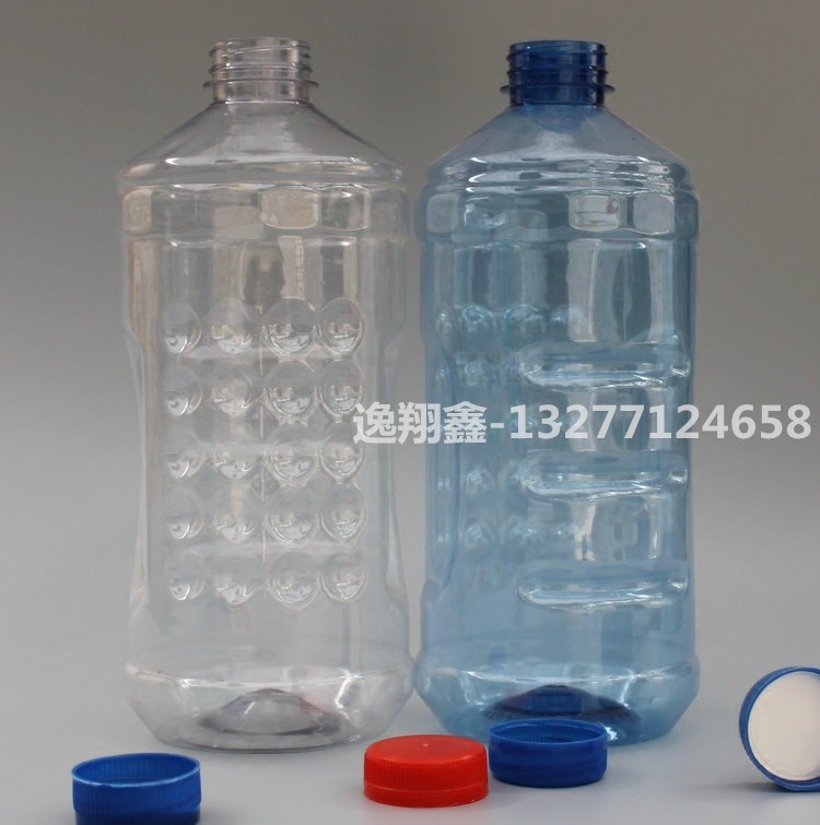现货供应50克1800ml玻璃水瓶 透明PET圆形汽车玻璃水包装塑料瓶