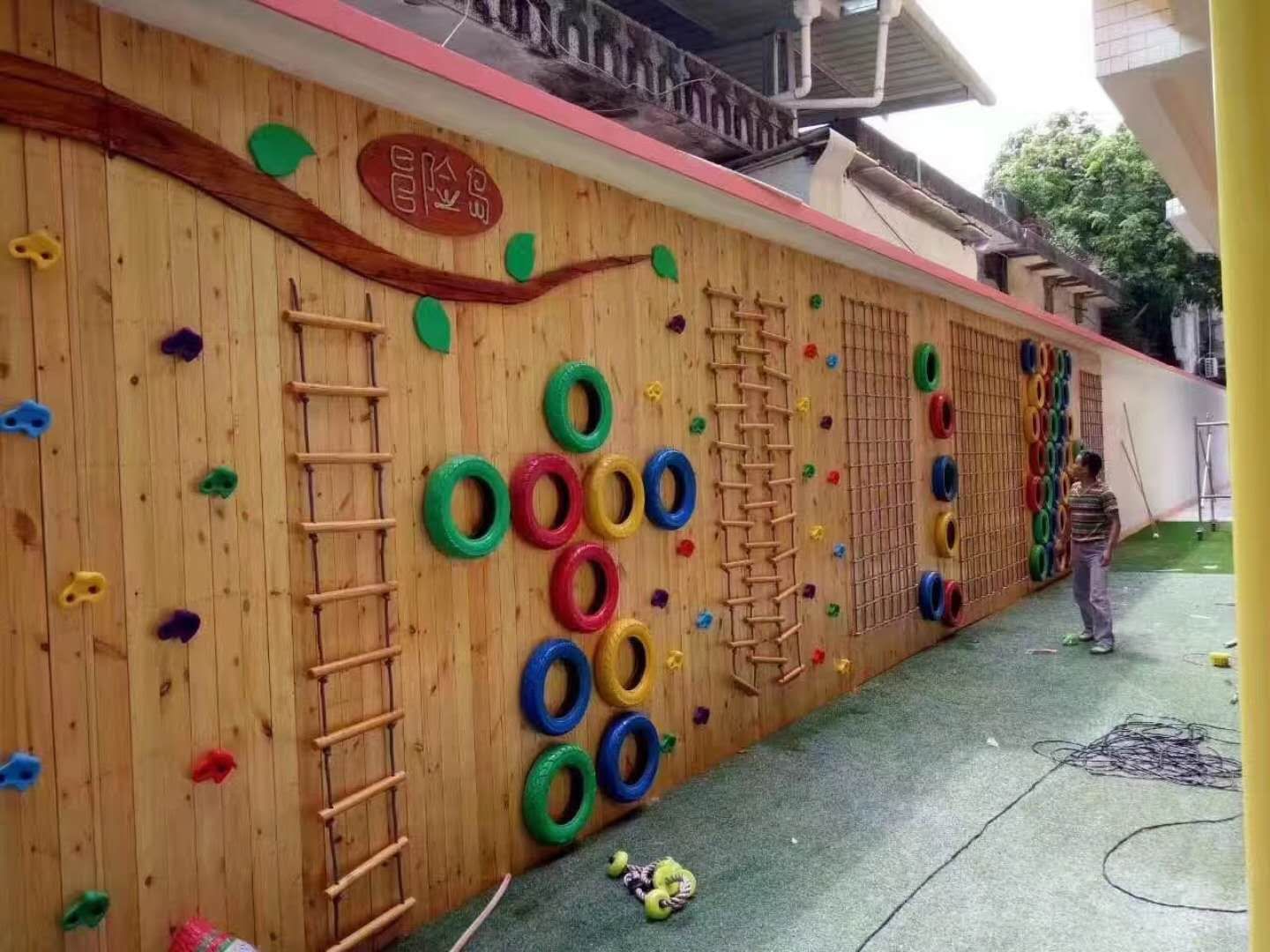大型木质玩具|幼儿园大型木质碳化积木|户外大型木制玩具