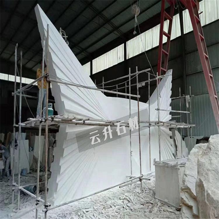 雅安汉白玉大型雕塑工程 玉石雕塑厂家 精选石材