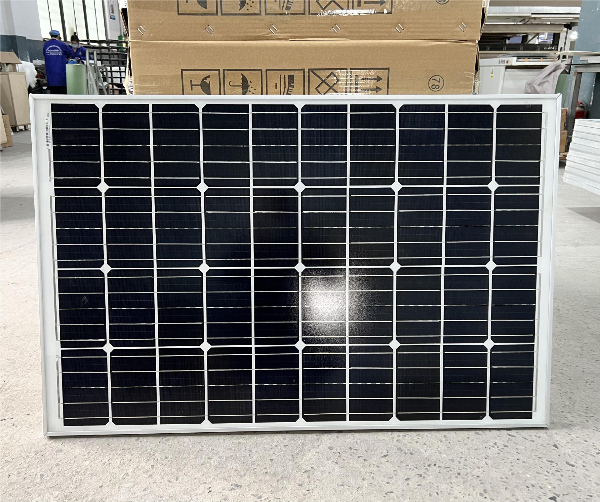 山东山东单晶太阳能光伏板组件太阳能发电板可充12V伏蓄电池