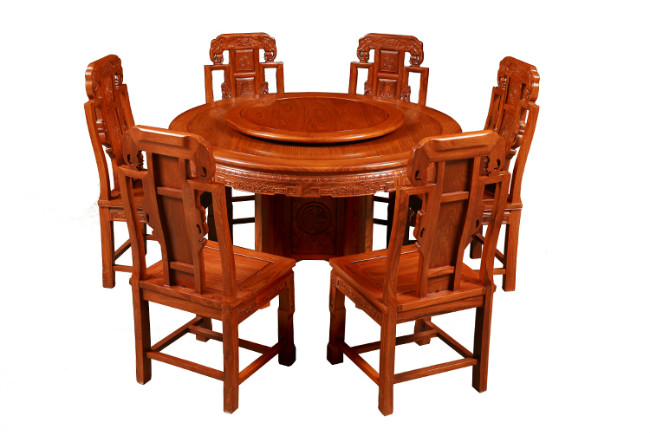 兰溪红木象头餐桌