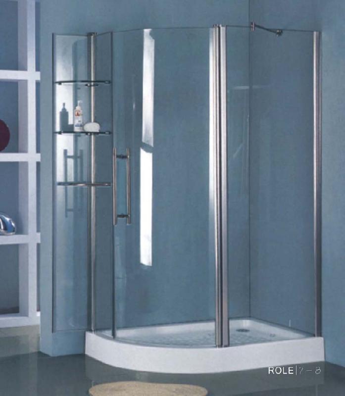 供应卫浴洁具简易玻璃淋浴房/淋浴屏封/淋浴趟门价格