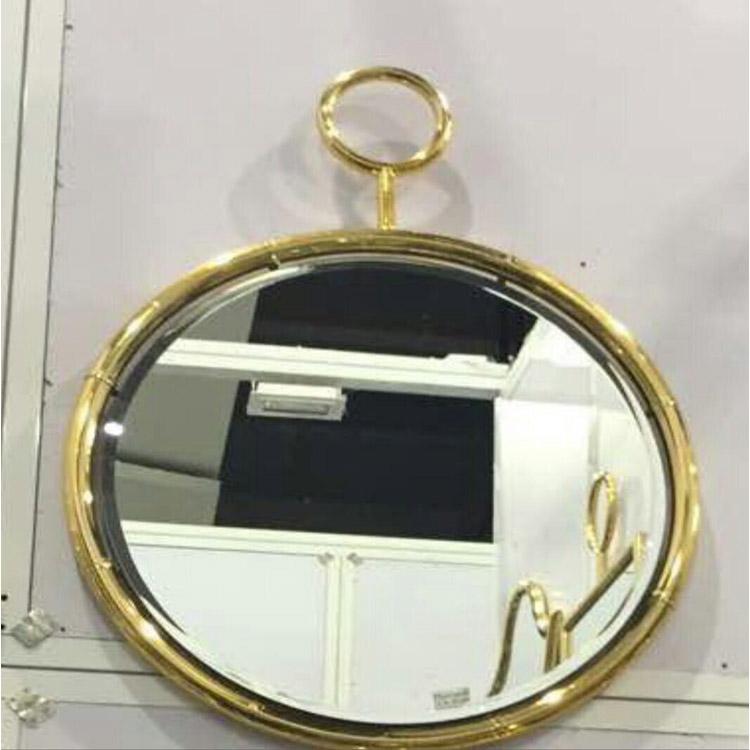浴室镜玫瑰金不锈钢镜框定制-厂家-价格