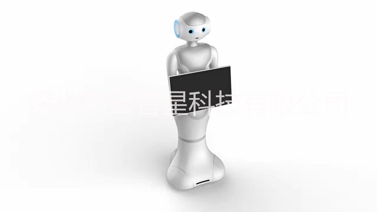 美容店门面商务迎宾接待服务机器人广告营销导购促销智能机器人