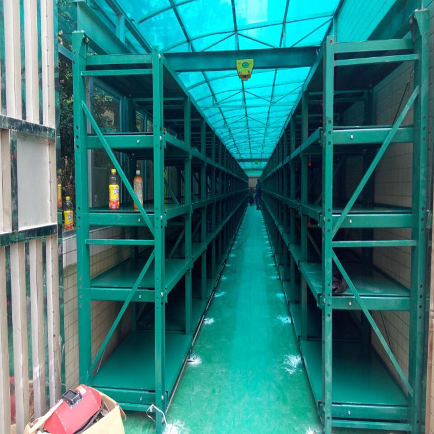 广东深圳组合模具架 三格四层模具货架 承重1吨每层绿色货架