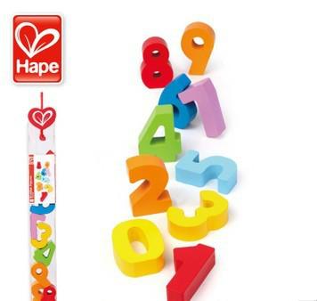 供应Hape玩具数字教育环保水性漆 立体儿童宝宝益智早教智力木制玩具