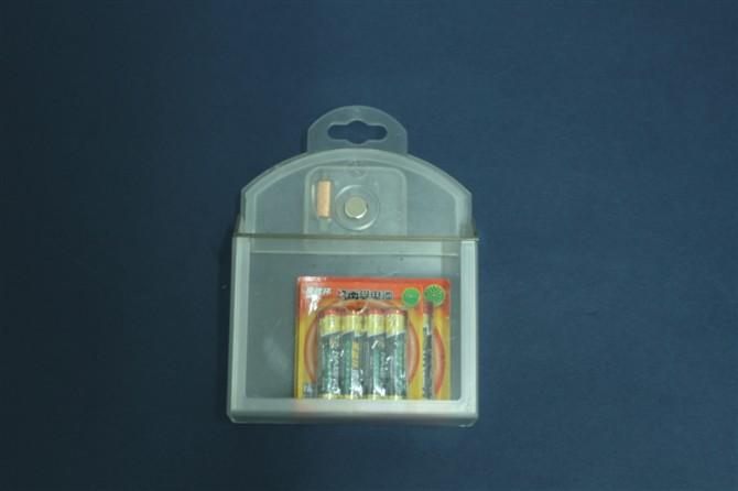供应超市电池保护盒/透明塑料双电池安全展示盒保护防盗