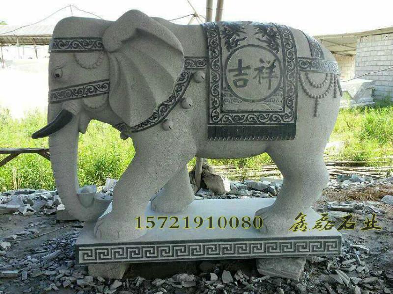 供应西安石雕大象1.3米高，西安石雕大象厂家