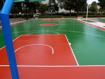 室外篮球场地坪 广东球场地坪漆施工
