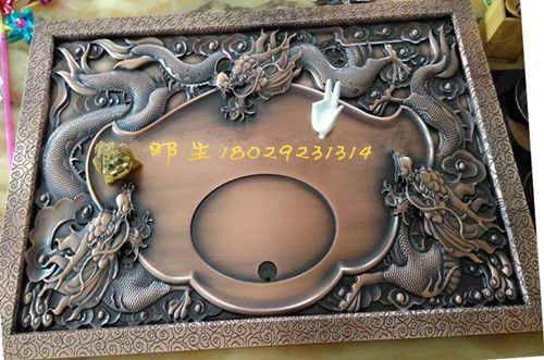 广东广东铝合金雕刻茶具金属茶盘可定制