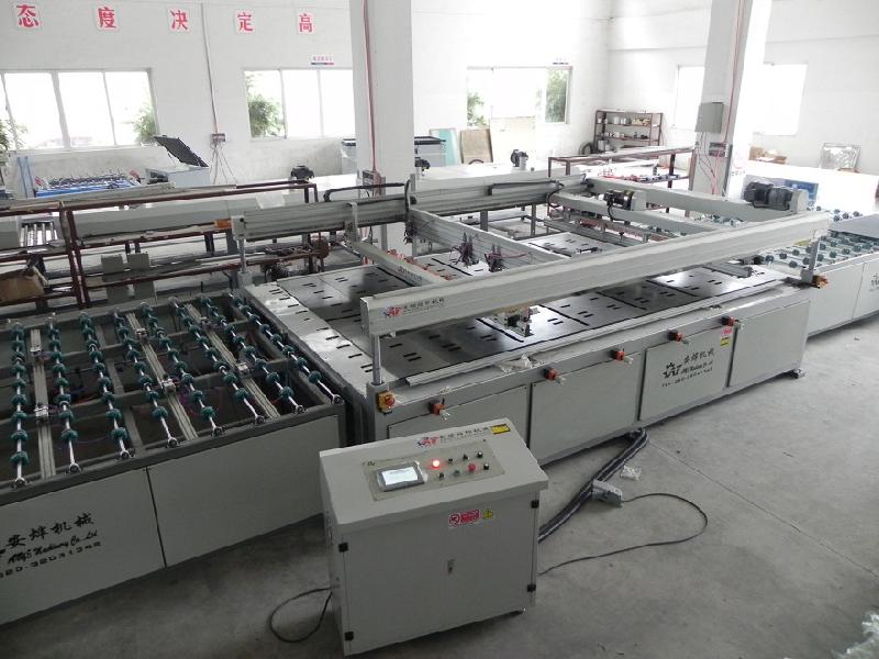供应全自动四柱式丝印机-大型玻璃丝印-广州安烨机械