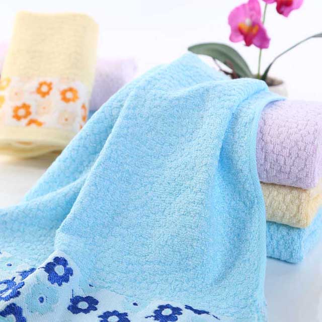 供应用于广告礼品毛巾|员工福利毛巾|佳节送礼毛巾的竹纤维毛巾加大加厚抗菌素色毛巾