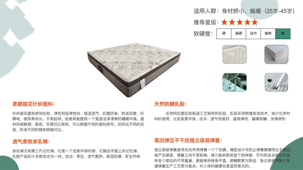 床垫种类乳胶床垫