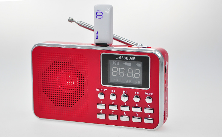 L-938BAM收音机迷你小音箱户外老人晨练升级版mp3播放器插卡音箱