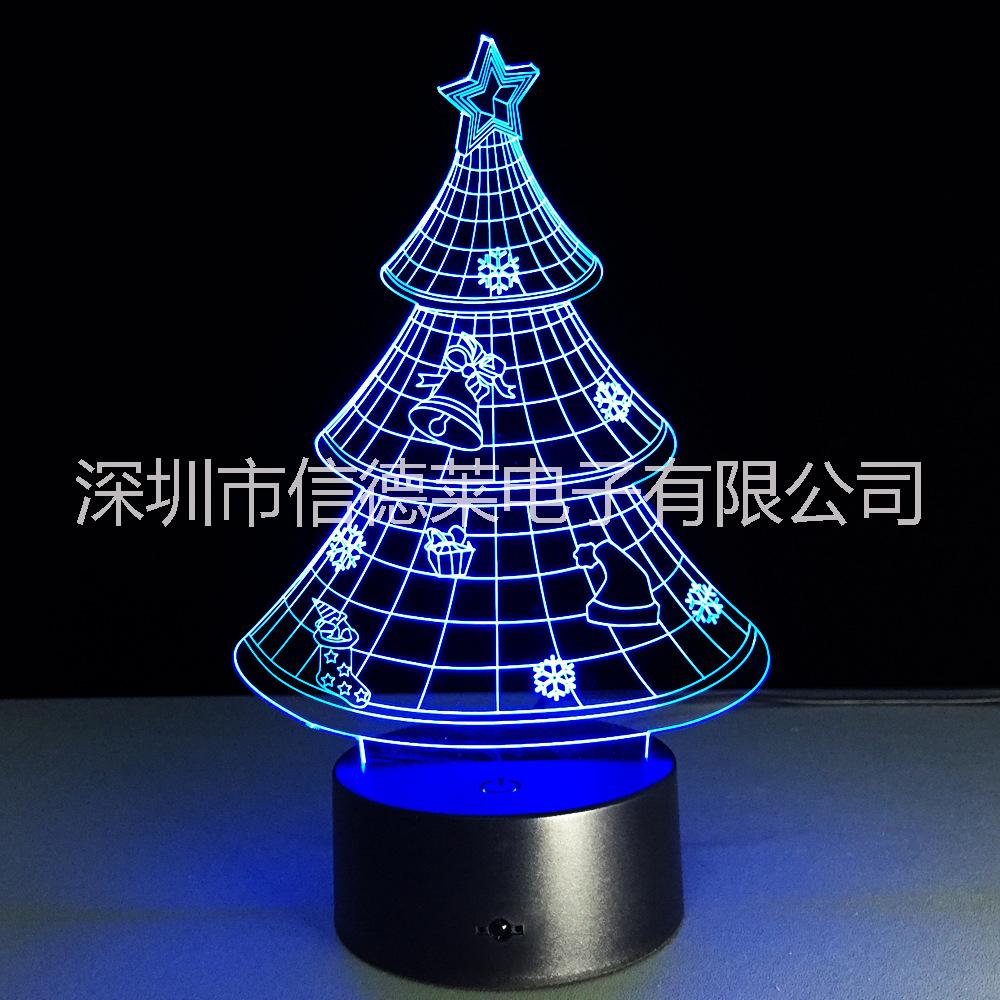 信德莱3D小夜灯可定制造型 圣诞节万圣节礼品3D小夜灯厂家