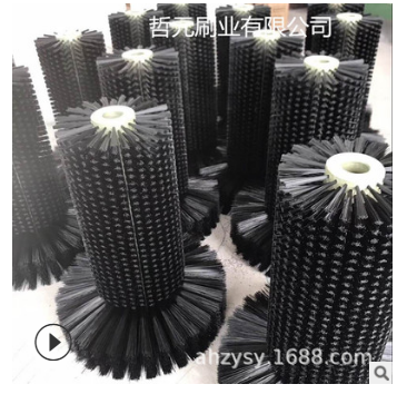 安徽安庆黄山市工业机械毛刷轮厂家 各种规格尼龙抛光轮 毛刷轮生产厂家