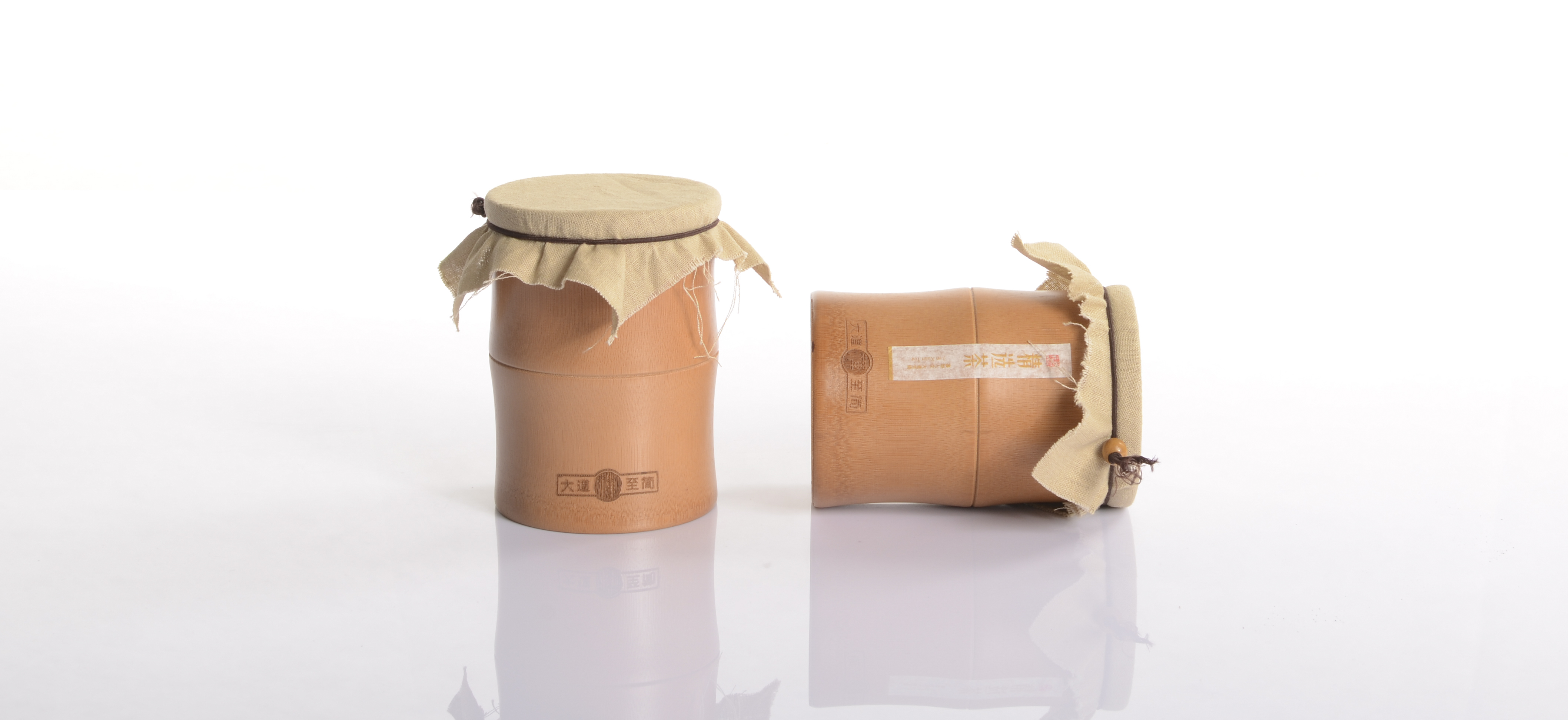 供应用于的大道至简A，2节双个装包装盒竹竹筒环保礼盒竹筒散茶叶包装罐茶叶罐原竹